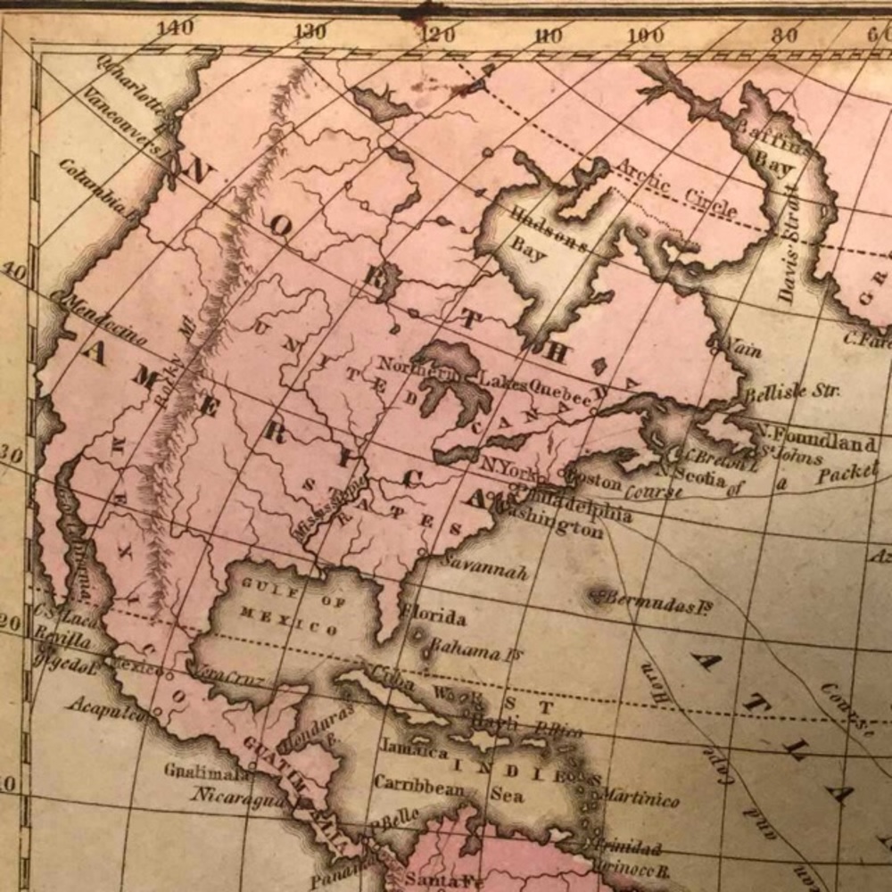 Antique Hand Colored 1830 Map- Atlantic Coastlines - Picture 5 of 10